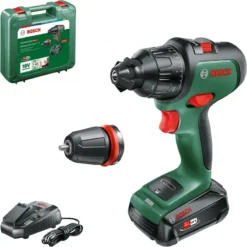Bosch Groen AdvancedImpact 18 Accu Klopboor | 1x 18V 2.5Ah Li-Ion | Verwisselbare Kop +Koffer [0.603.9B5.108]