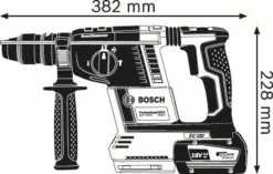 Bosch Professional GBH 18 V-26 F Accuboorhamer | 18 V 5.0 Ah Li-Ion | 2,6 J | SDS-Plus | +L-Boxx [0.611.910.007] -Makita Winkel Bosch Blauw 0.611.910.002 GBH 18 V 26 F ext 24 1