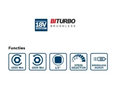 Bosch Professional GDS 18V-1000 Accu Slagmoeraanzetter 1/2 Inch | 18V ProCore 8.0 Ah | + L-Boxx [0.601.9J8.302] -Makita Winkel Bosch Blauw GDS 18V 1000 0.601.9J8.301 ext 5