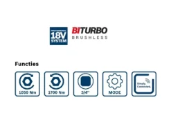 Bosch Professional GDS 18V-1050 HC Accu Slagmoeraanzetter 3/4 Inch | 18 Volt | Solo | + L-Boxx [0.601.9J8.201] -Makita Winkel Bosch Blauw GDS 18V 1050 HC 0.601.9J8.201 ext 5