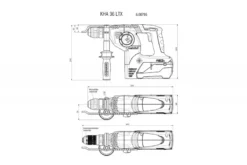 Metabo KHA 36 LTX (Body) Accu Combihamer | 36 V | 3.1 J | Body | 3 Functies | MetaLOC [600795840] -Makita Winkel Metabo KHA 36 LTX Body 600795840 ext 8